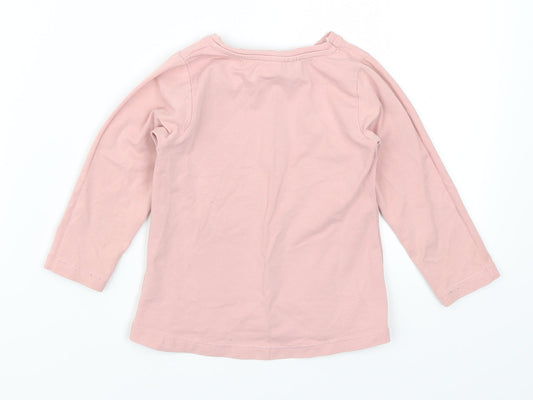 Sani Girls Pink   Basic T-Shirt Size 3 Years  - Girls Slay Everyday