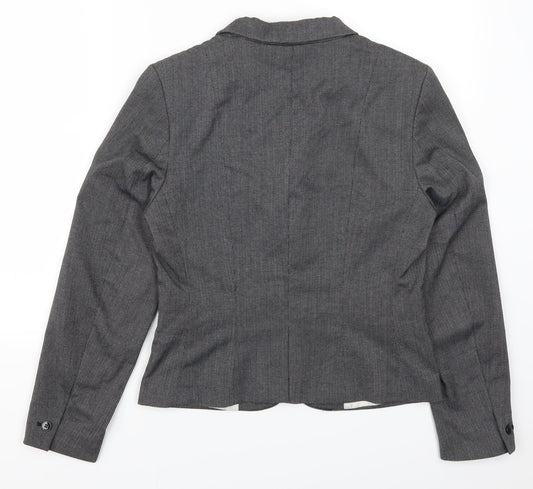 H&M Womens Grey   Jacket Suit Jacket Size 10