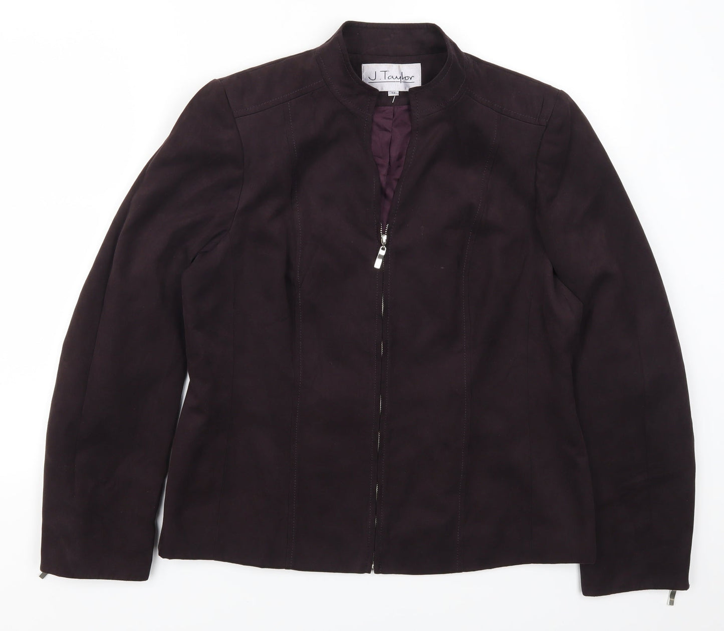 J Taylor Womens Purple   Jacket  Size 14