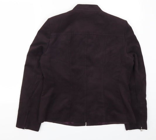 J Taylor Womens Purple   Jacket  Size 14