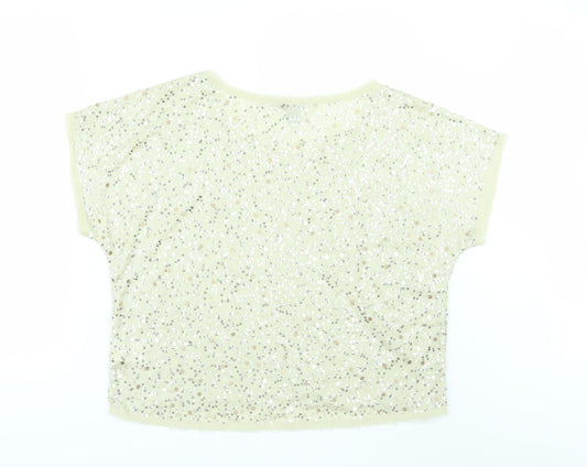 H&M Womens Ivory   Tunic Blouse Size S