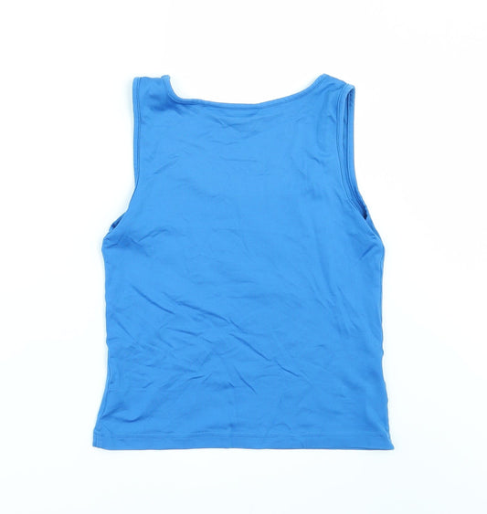ameranto Womens Blue   Basic T-Shirt Size 12
