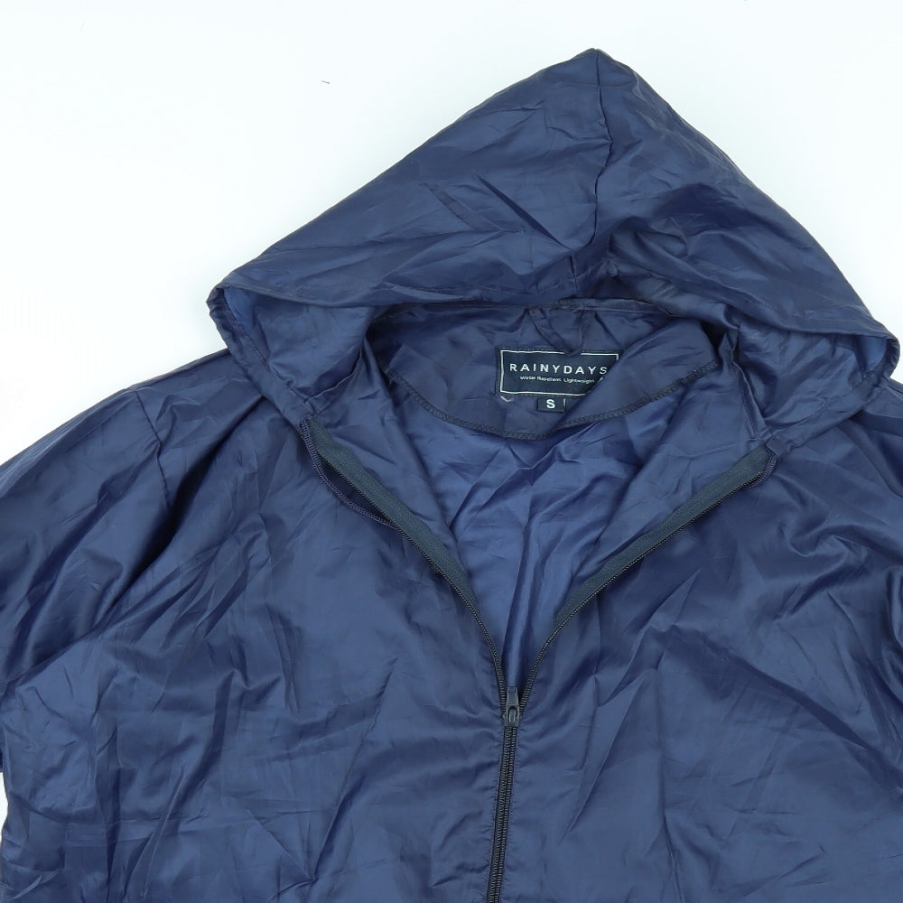 rainy days Womens Blue   Rain Coat Jacket Size S