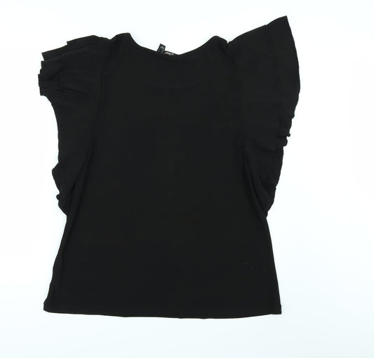 Attitudes Womens Black   Tunic Blouse Size L