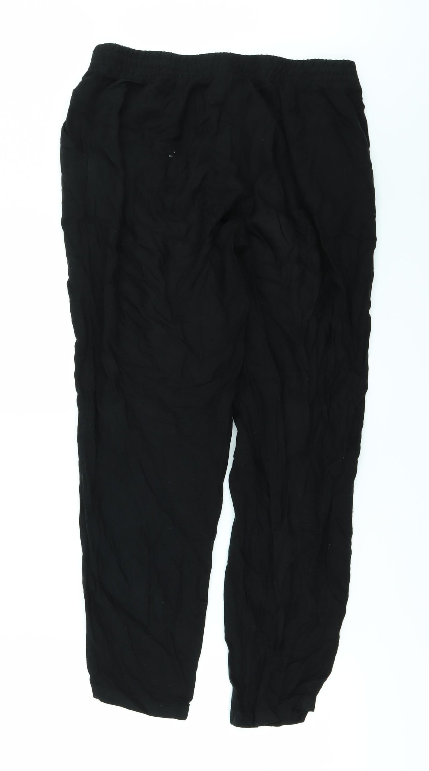 H&M Womens Black   Trousers  Size 8 L27 in