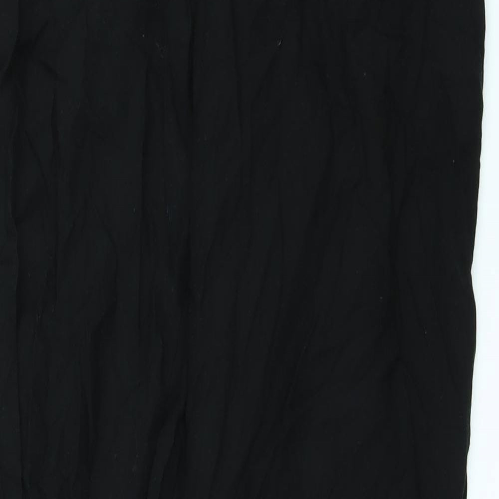 H&M Womens Black   Trousers  Size 8 L27 in