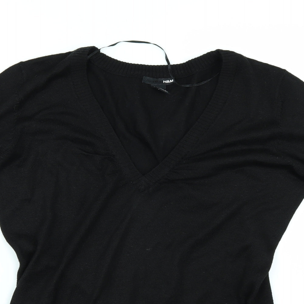 H&M Womens Black   Pullover Jumper Size M