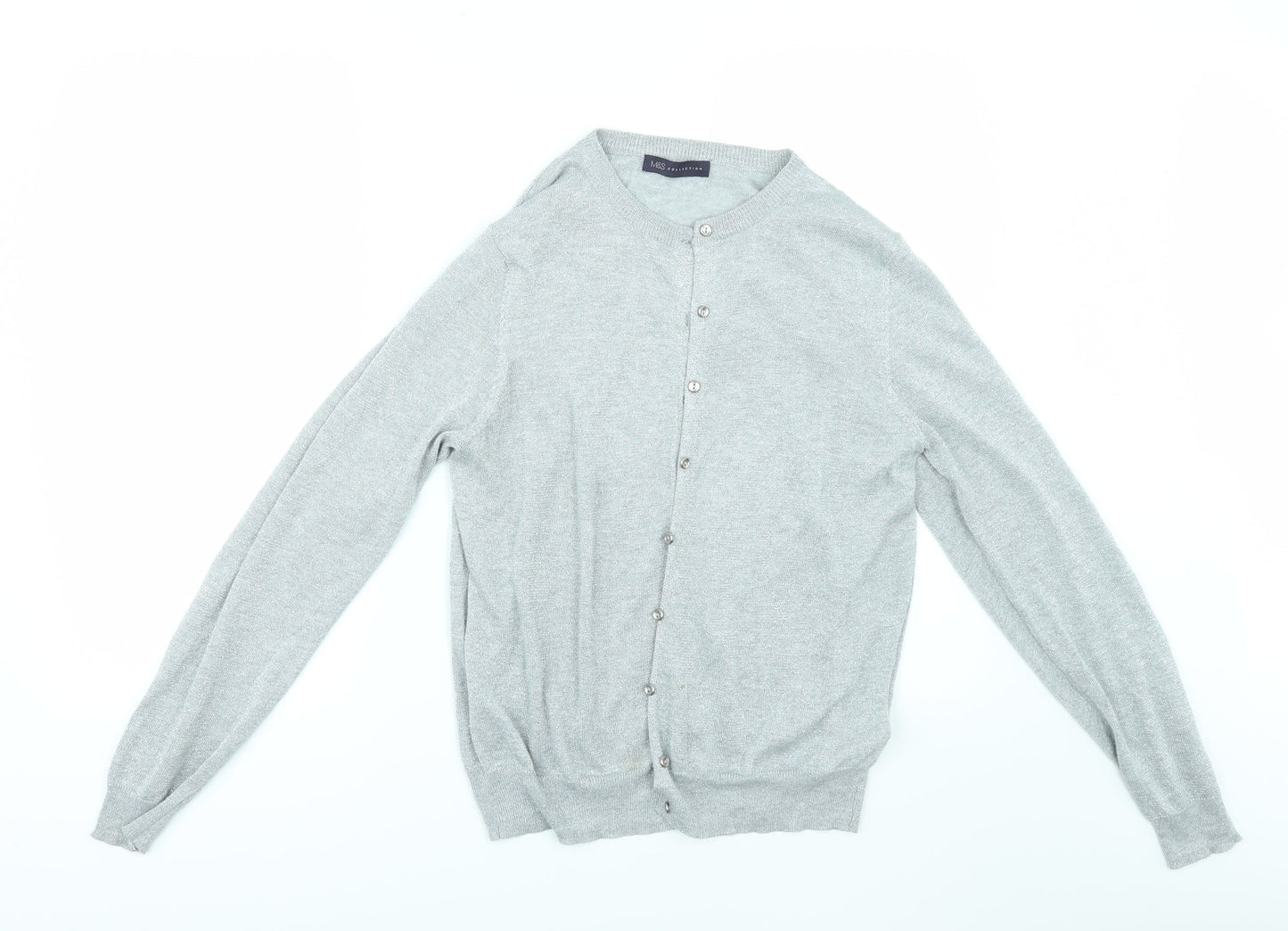 Marks and Spencer Womens Silver   Cape Jumper Size 14