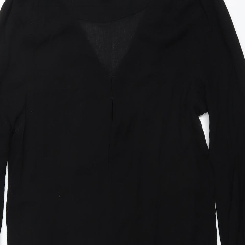 H&M Womens Black   Shirt Dress  Size 10