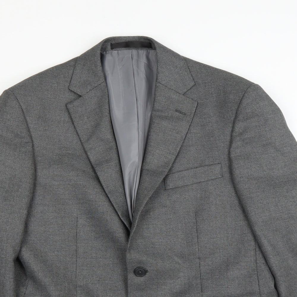 Marks and Spencer Mens Grey   Jacket Suit Jacket Size 38