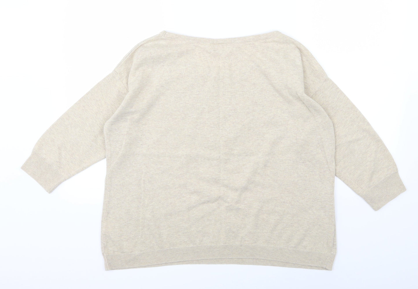 Wallis Womens Brown Polka Dot Knit Pullover Jumper Size M