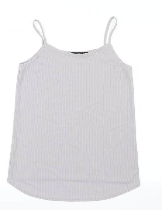 Boohoo Womens Grey   Camisole T-Shirt Size 14