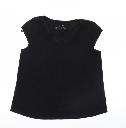 Tex  Womens Black   Basic T-Shirt Size S