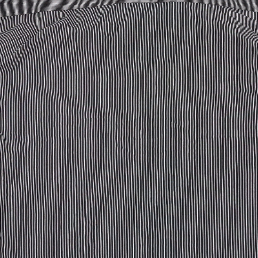 Marks and Spencer Mens Grey Striped   Button-Up Size L
