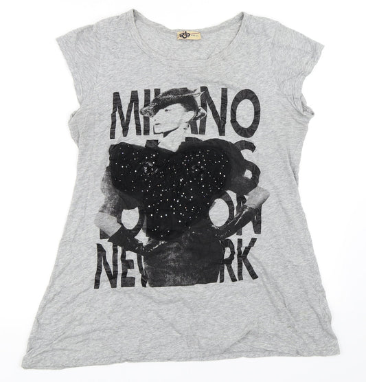 RB Womens Grey   Basic T-Shirt Size M
