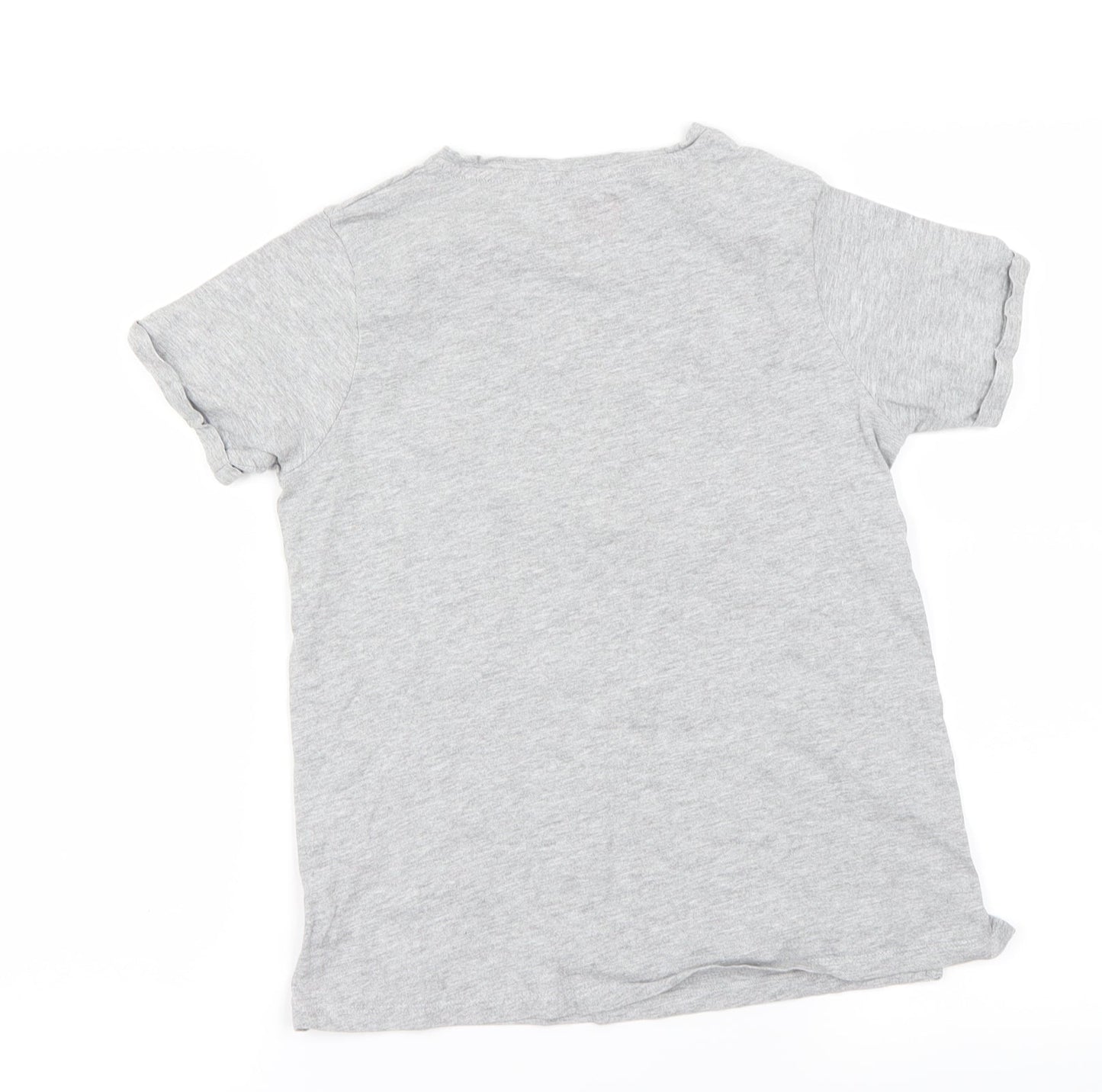 Preworn Girls Grey   Basic T-Shirt Size 12 Years