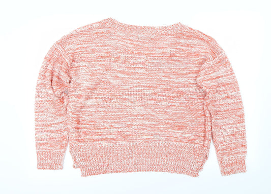 Charcoal rose Womens Orange   Pullover Jumper Size S