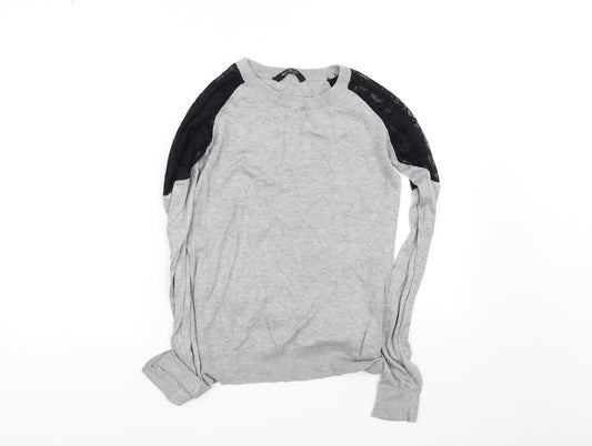 Select Womens Grey   Basic T-Shirt Size 10