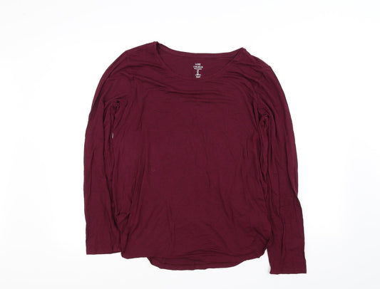 luxe luxueux Womens Red   Basic T-Shirt Size L