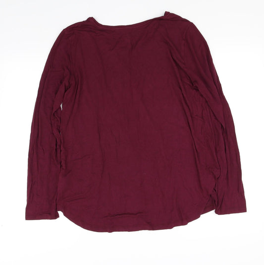 luxe luxueux Womens Red   Basic T-Shirt Size L