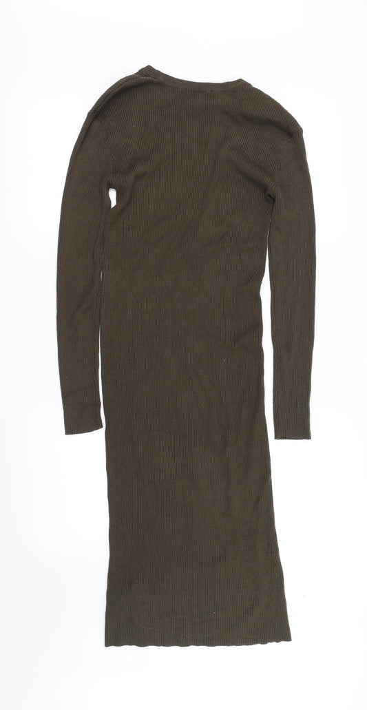 Twist Womens Green   Pencil Dress  Size 8