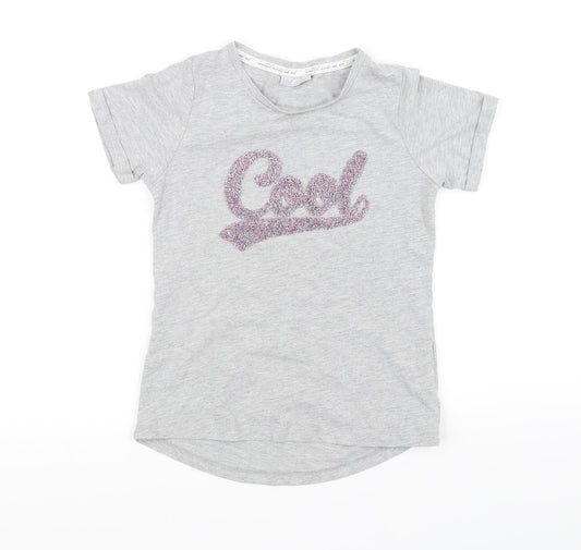 I Love Girlswear Girls Grey   Basic T-Shirt Size 8 Years
