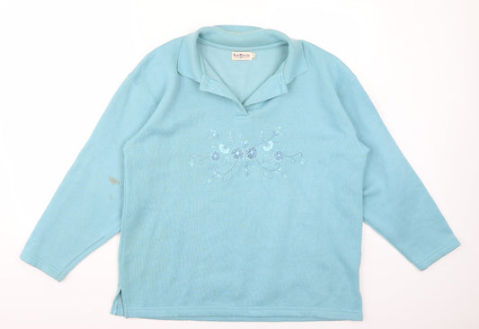 Bonmarché Womens Blue   Pullover Jumper Size S
