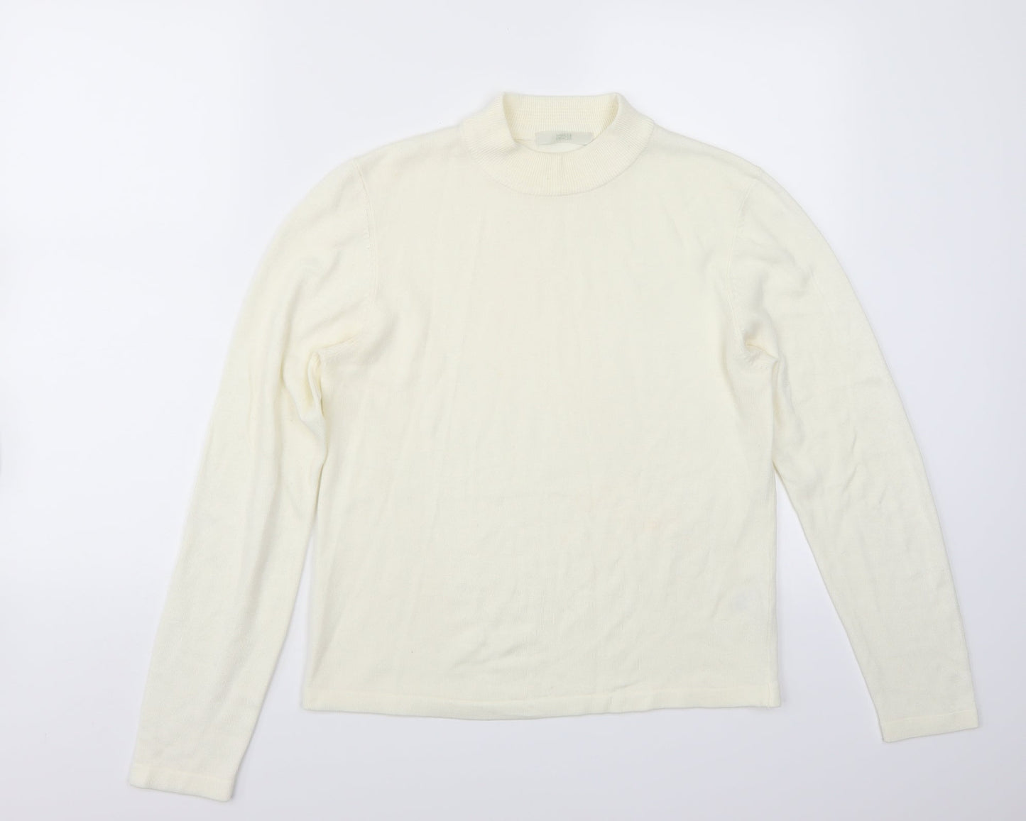 Marks and Spencer Womens White   Pullover Jumper Size 14