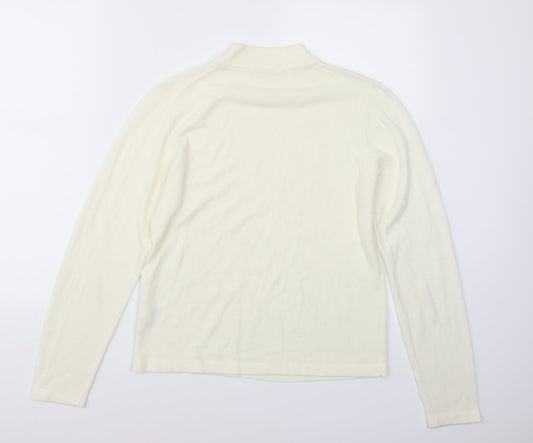 Marks and Spencer Womens White   Pullover Jumper Size 14