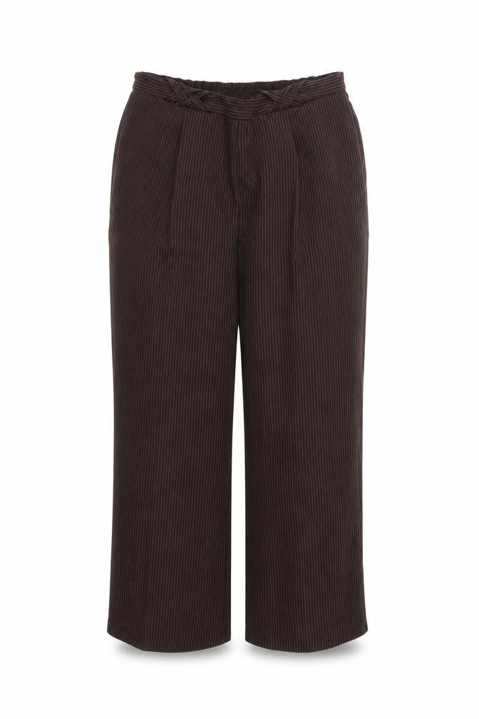 bm Collection Womens Brown   Cropped Trousers Size 12 L27 in