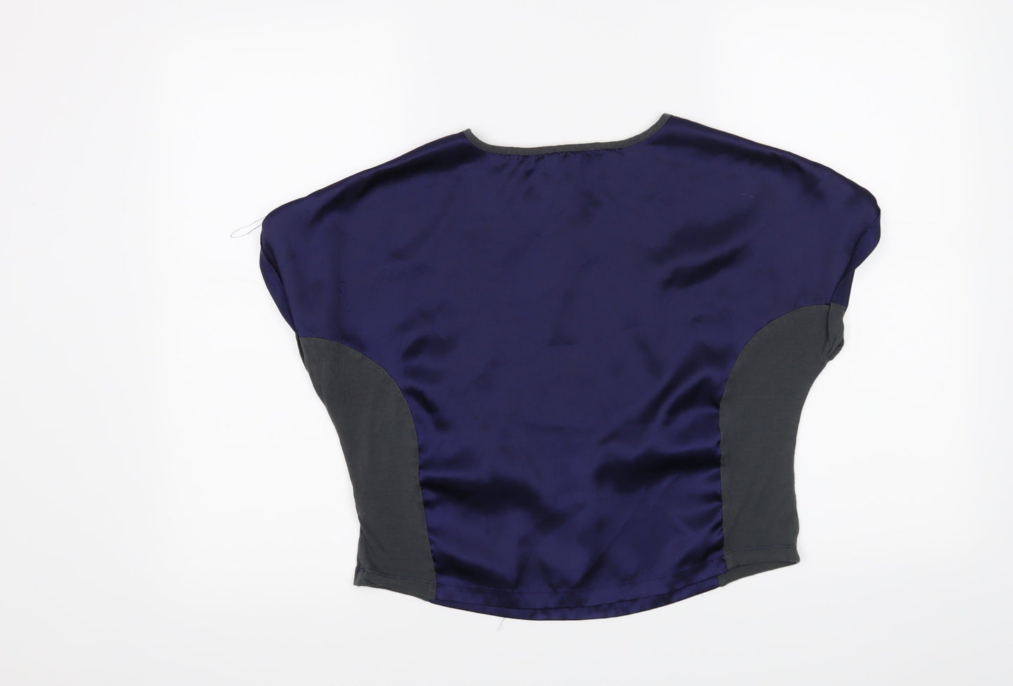 Silence + Noise Womens Blue   Basic Blouse Size S