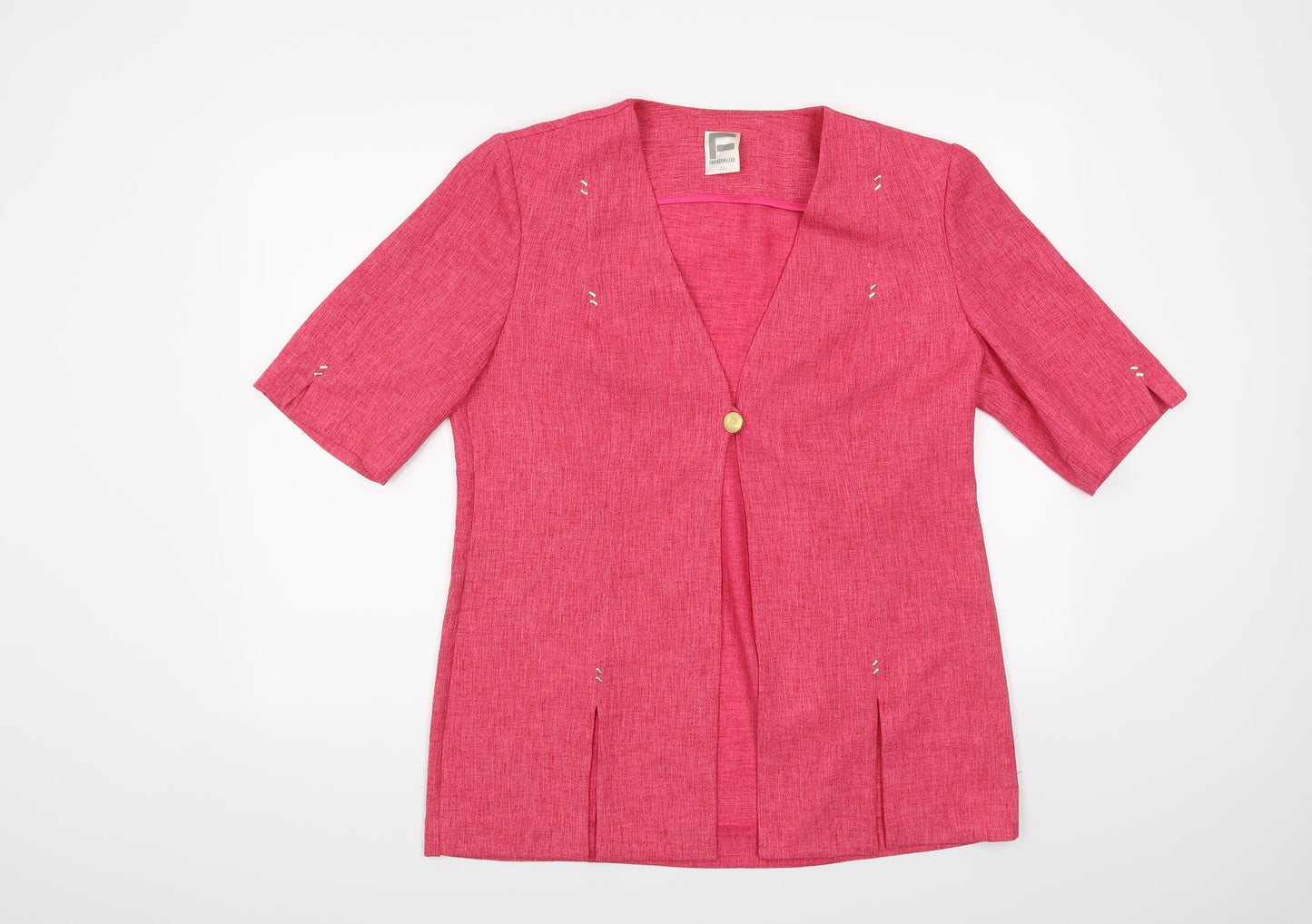 Frankenwalder Womens Pink   Jacket Blazer Size 12