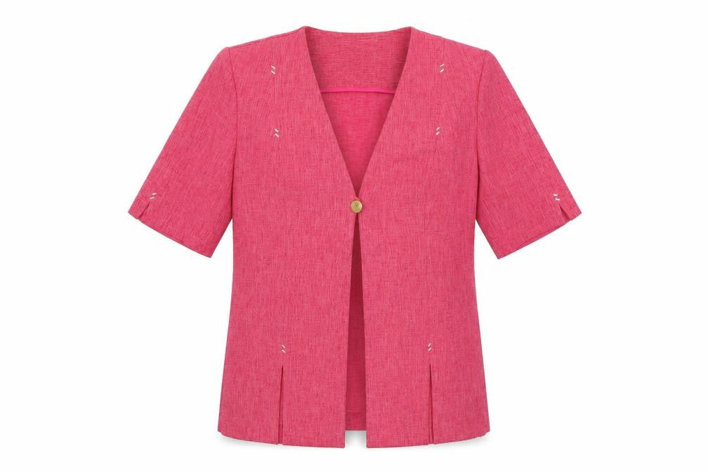 Frank Walder Womens Pink   Jacket Blazer Size 12
