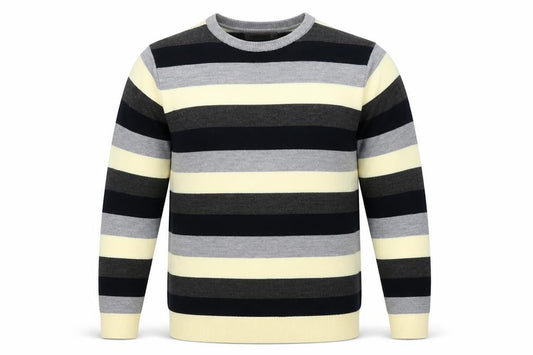 Cedar Wood State Mens Multicoloured Striped Knit Pullover Jumper Size XS