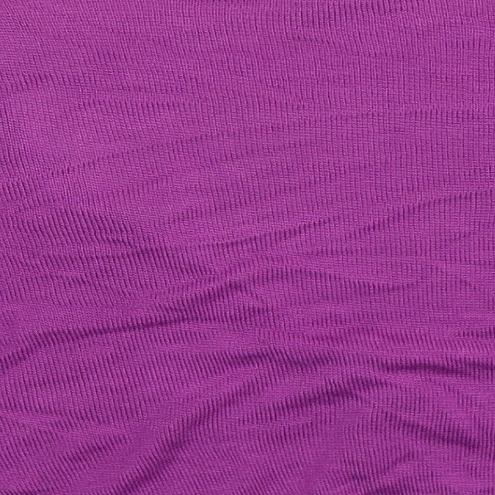 Eleganze Womens Purple  Knit Cardigan Jumper Size XL