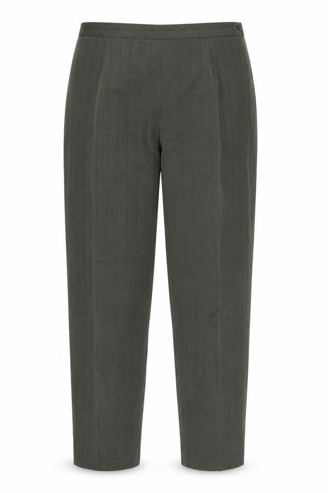Preworn Womens Grey Striped  Trousers  Size 14 L31 in