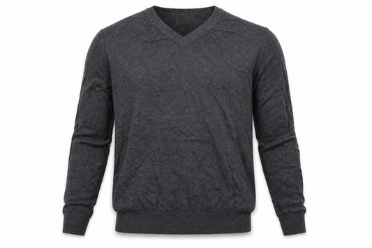 Sears Mens Grey  Knit Pullover Jumper Size L