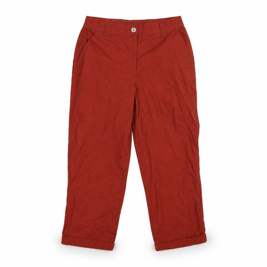 dorothy per Womens Brown   Cropped Trousers Size 10 L20 in