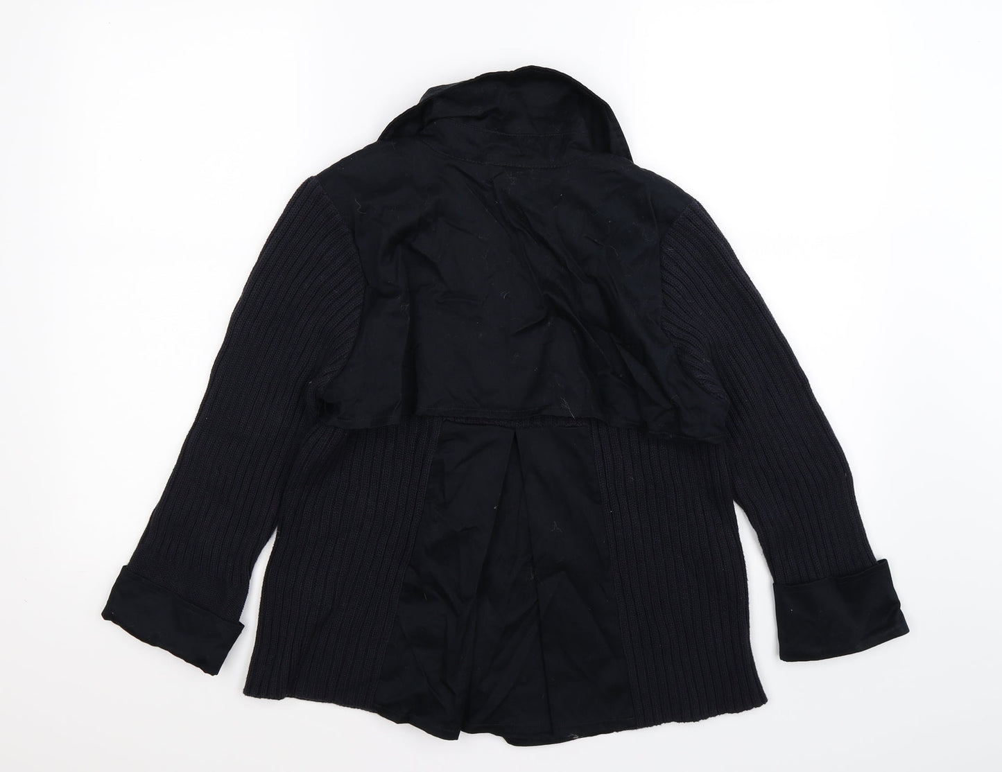 Marks and Spencer Womens Blue Striped Knit Jacket  Size 14