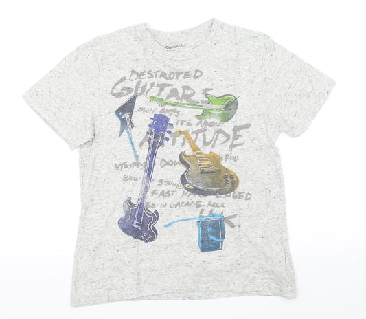 Gap Boys Grey   Basic T-Shirt Size 8-9 Years  - Guitars