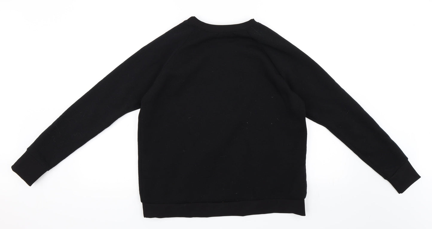 PRETTYLITTLETHING Womens Black   Pullover Sweatshirt Size M