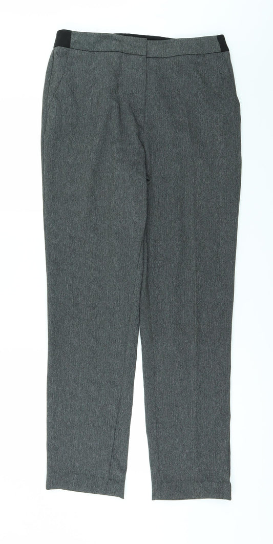 Papaya Womens Grey   Trousers  Size 10 L28 in