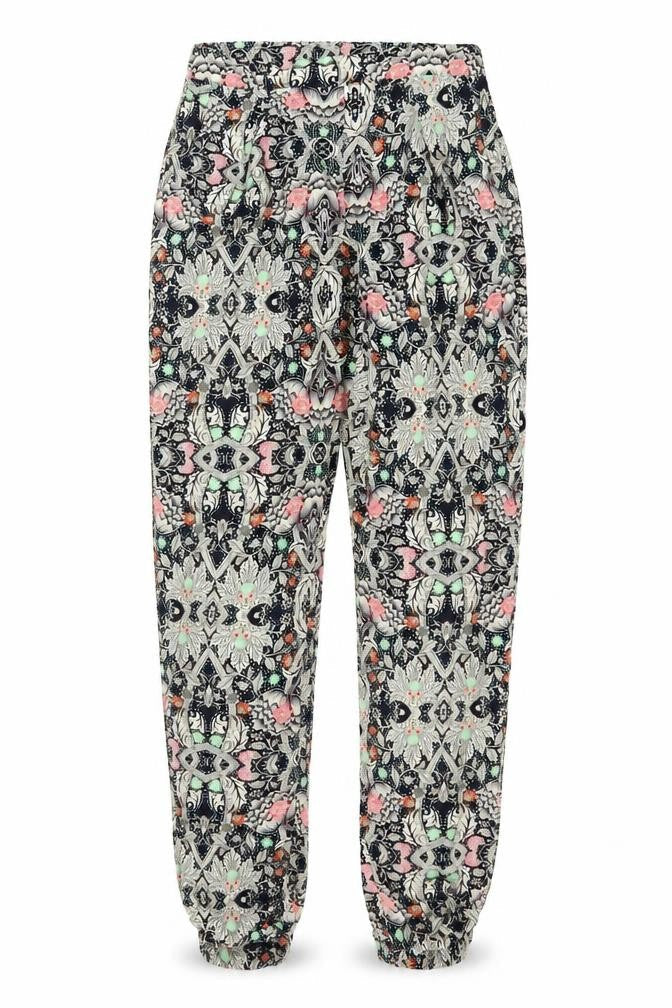 Glamourous Womens Blue Floral  Sweatpants Trousers Size XS L24 in