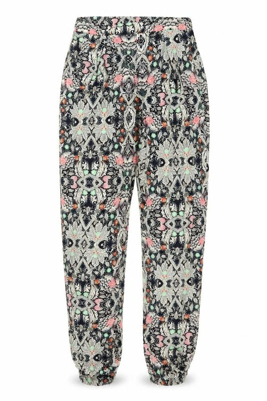 Glamourous Womens Blue Floral  Sweatpants Trousers Size XS L24 in