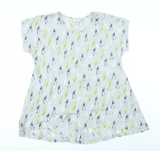 Capri Womens Grey   Basic T-Shirt Size S