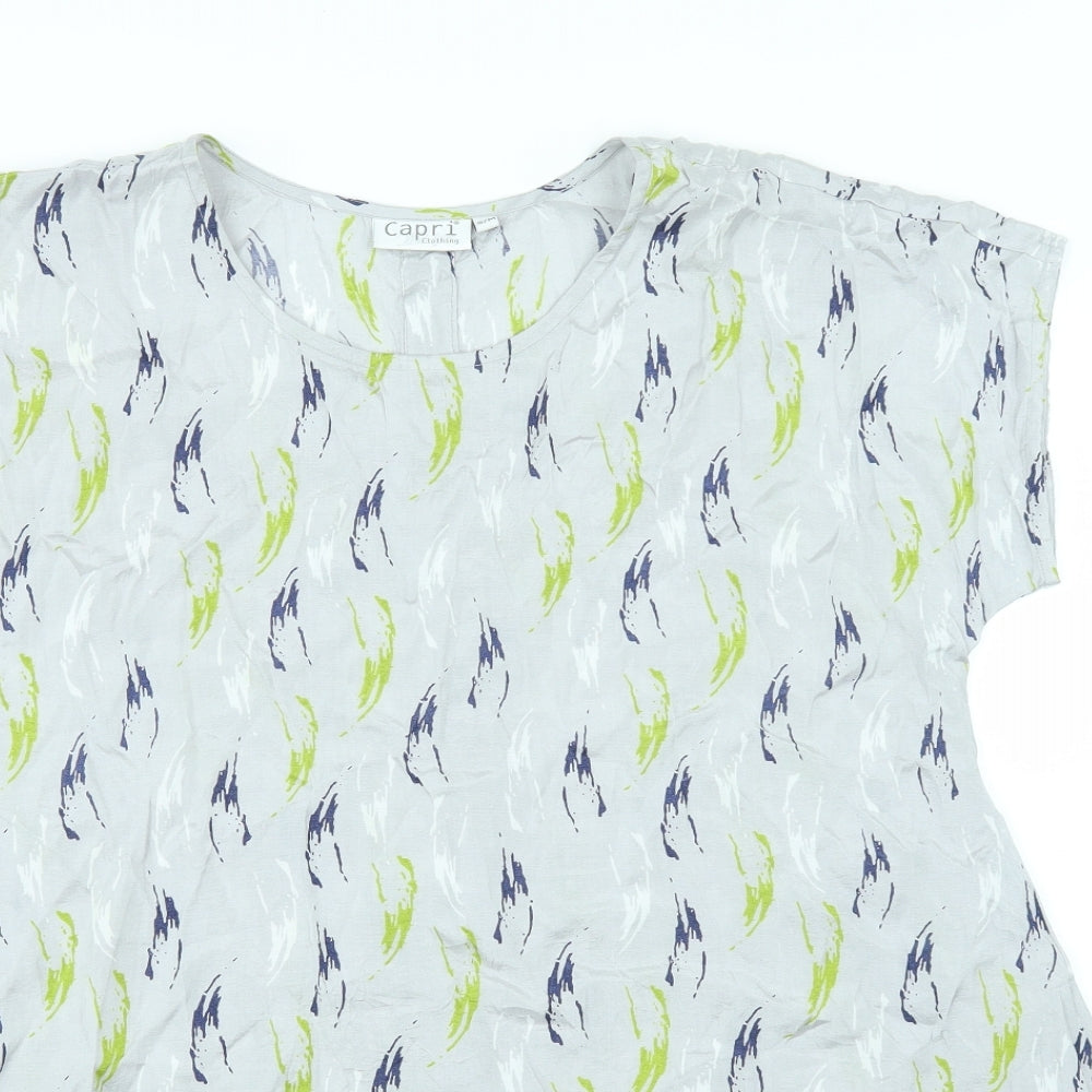 Capri Womens Grey   Basic T-Shirt Size S
