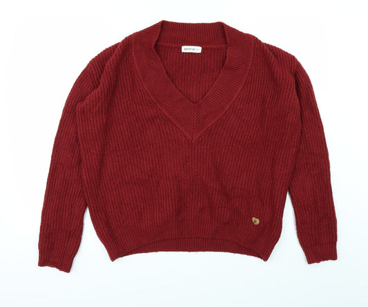 Brownie Womens Red   Pullover Jumper Size S