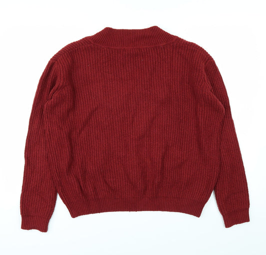 Brownie Womens Red   Pullover Jumper Size S