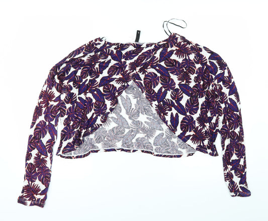 H&M Womens White Floral  Basic T-Shirt Size L
