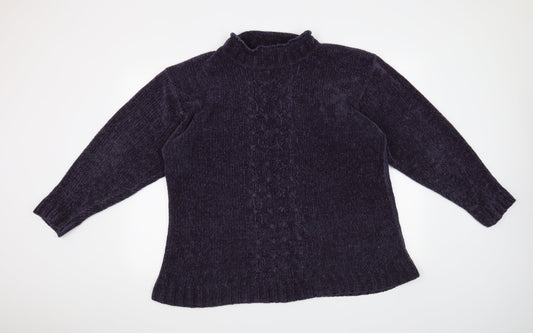 Enrico Leoni Womens Blue   Pullover Jumper Size L